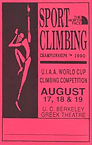 The World Cup Sport Climbing Championships 1990 Laminate