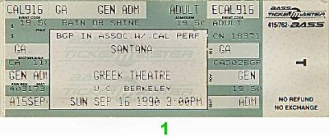Santana Vintage Ticket