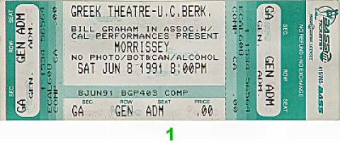 Morrissey Vintage Ticket