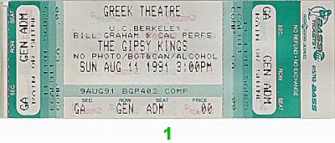 Gipsy Kings Vintage Ticket