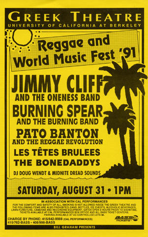 Jimmy Cliff Handbill