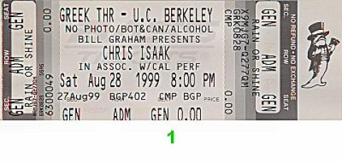 Chris Isaak Vintage Ticket
