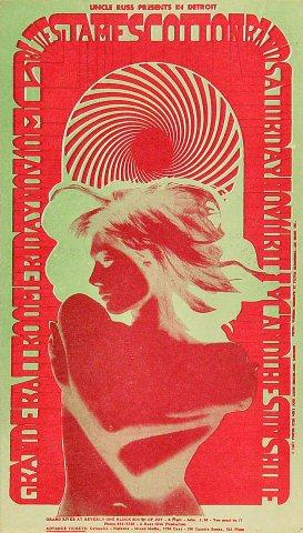 MC5 Vintage Concert Postcard from Grande Ballroom, Nov 10, 1967 at
