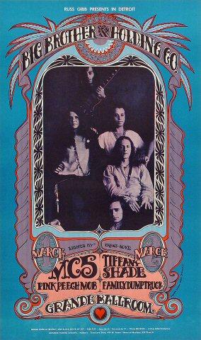 Big Brother and the Holding Company Vintage Concert Poster from