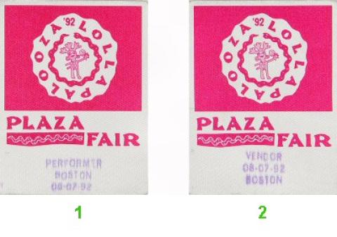 Lollapalooza Festival Backstage Pass from Harriet Island