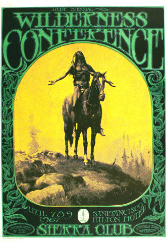 Sierra Club Wilderness Conference Vintage Concert Poster from