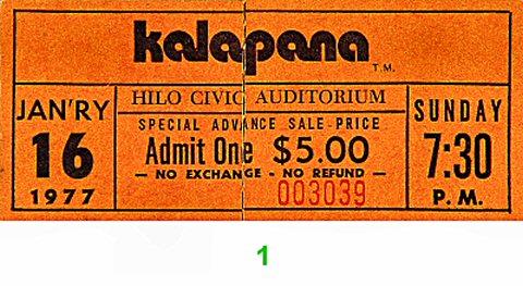 Kalapana Vintage Ticket