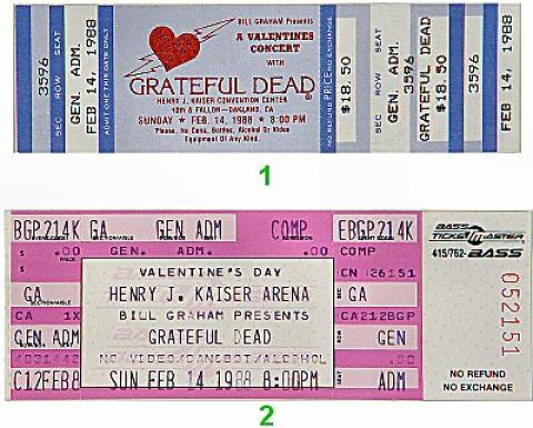 限定 正規品 貴重 Grateful Dead Vintage Ticket Grateful Dead Vintage Concert Vintage Ticket from Seattle