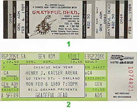 限定 正規品 貴重 Grateful Dead Vintage Ticket Grateful Dead Vintage Concert Vintage Ticket from Henry J