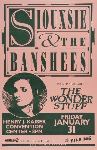 Mark Arminski Siouxsie and The Banshees Original 1995 Detroit Silkscreen factory Poster