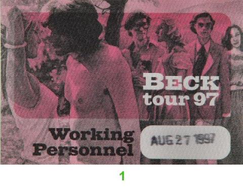 Beck Backstage Pass