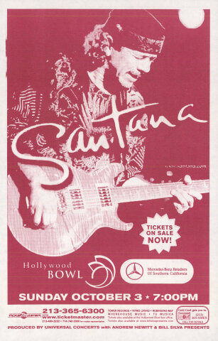 Santana Handbill