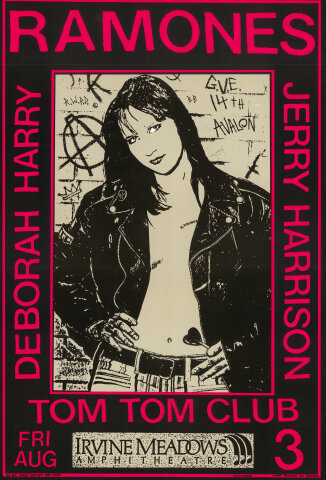 Ramones Vintage Concert Poster from Irvine Meadows Amphitheatre