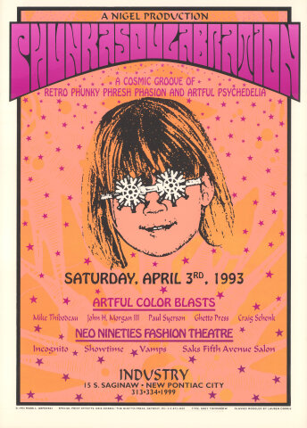 X Fest Vintage Concert Poster from Phoenix Plaza Amphitheatre, Sep