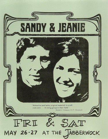 Sandy & Jeanie Handbill