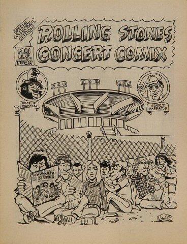 The Rolling Stones Vintage Concert Program from JFK Stadium, Sep