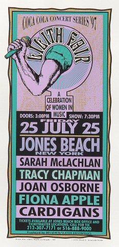 Sarah McLachlan Vintage Concert Handbill from Jones Beach, Jul 25