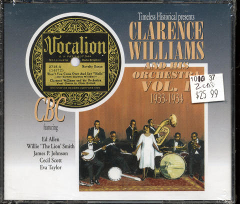 Clarence Williams Orchestra CD