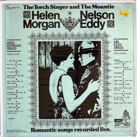 Helen Morgan / Nelson Eddy Vinyl 12"