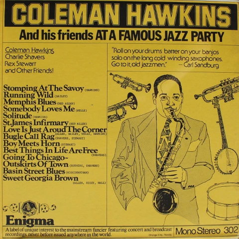 Coleman Hawkins Vinyl 12" at Wolfgang's