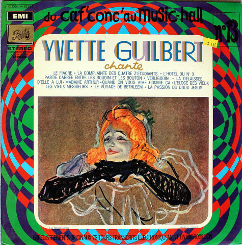 Yvette Guilbert Vinyl 12"