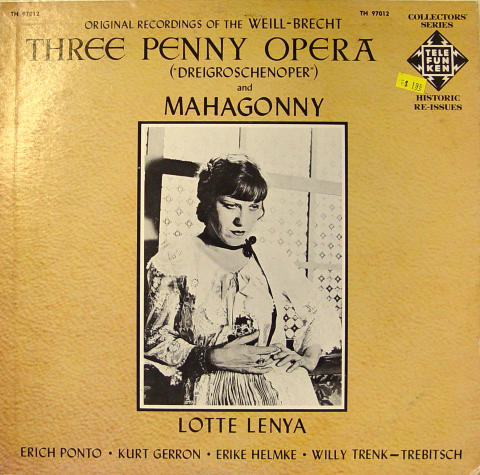 Three Penny Opera ("Dreigroschenoper") And Mahagonny Vinyl 12"