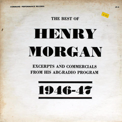 Henry Morgan Vinyl 12"