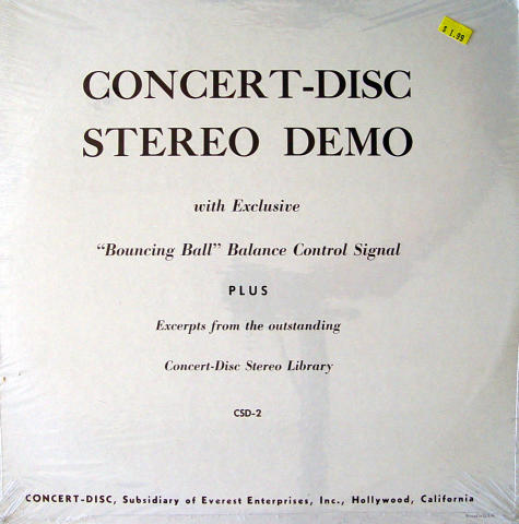 Concert-Disc Stereo Demo Vinyl 12"