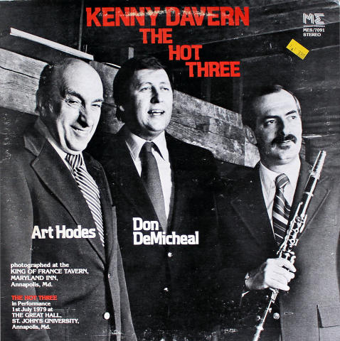 Kenny Davern / Art Hodes / Don DeMichael Vinyl 12"