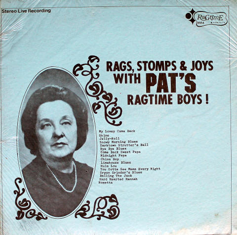 Pat's Ragtime Boys! Vinyl 12"