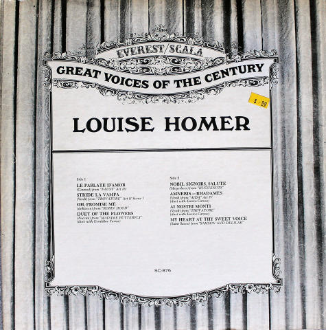 Louise Homer Vinyl 12"