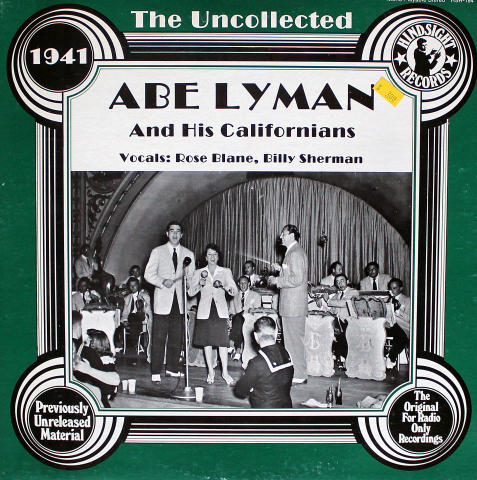 Abe Lyman And His Californians Vinyl 12"