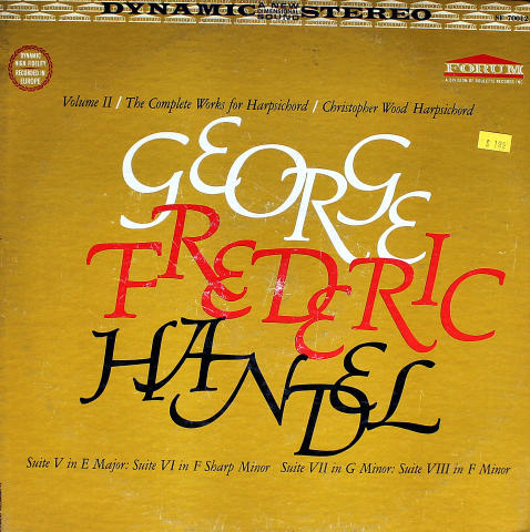 George Frederic Handel Vinyl 12"