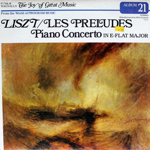 Les Preludes Piano Concerto In E-Flat Major Vinyl 12"