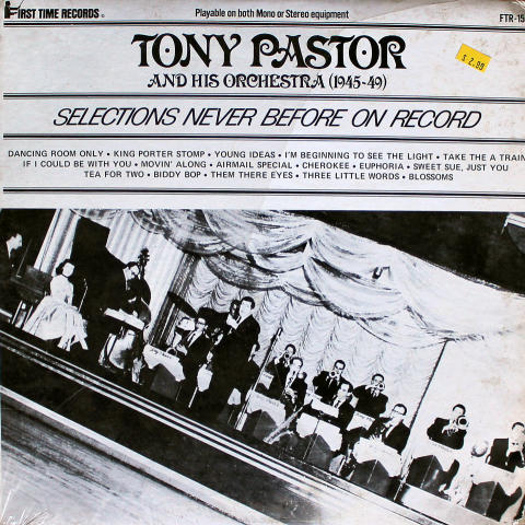 Tony Pastor And His Orchestra Vinyl 12"