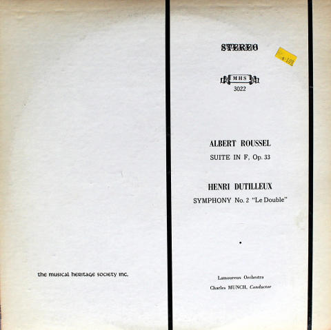 Albert Roussel / Henri Dutilleux Vinyl 12"
