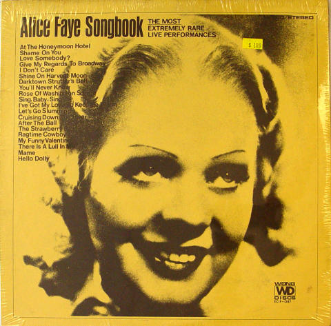 Alice Faye Vinyl 12"