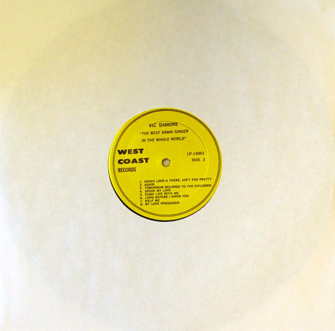 Vic Damone Vinyl 12"