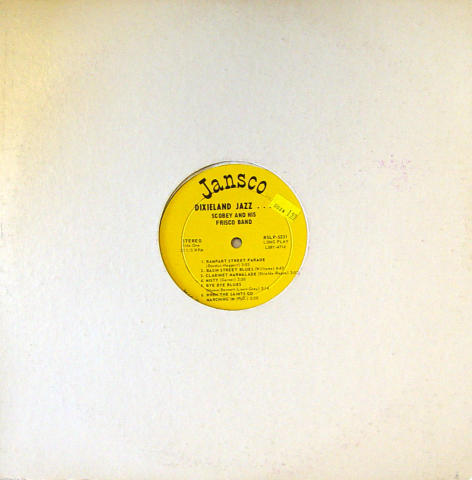 Scobey And His Frisco Band Vinyl 12"