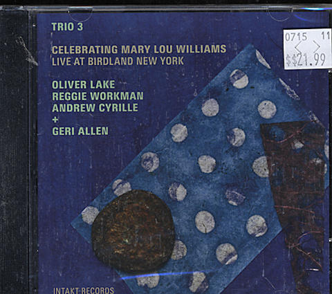 Trio 3. Andrew Cyrille / Reggie Workman / Oliver Lake + Geri Allen CD