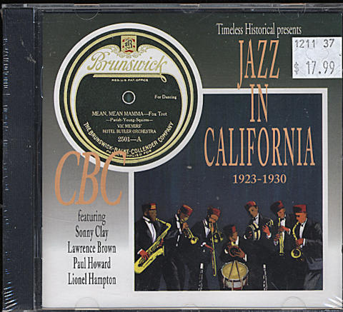 Jazz In California 1923 - 1930 CD