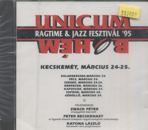 Unicum "Bohem" Ragtime & Jazz Fesztival '95 CD