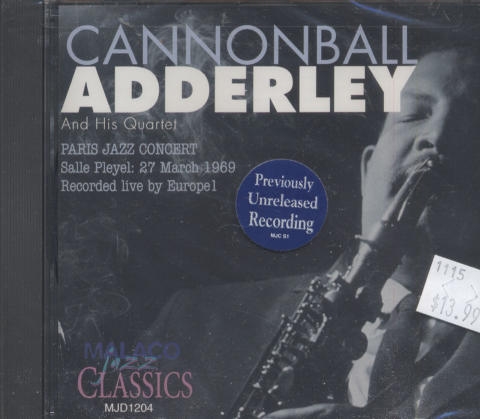 Cannonball Adderley and His Quartet CD