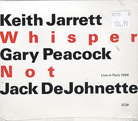 Keith Jarrett / Gary Peacock / Jack DeJohnette CD