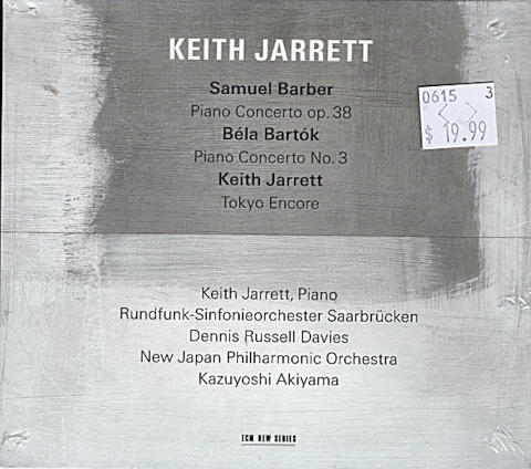 Samuel Barber / Bela Bartok / Keith Jarrett CD