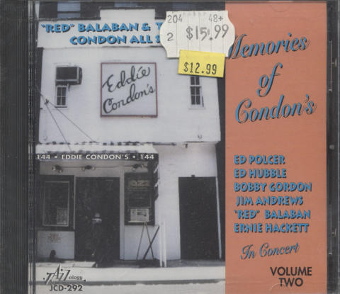 Red Balaban & The Eddie Condon All-Stars CD
