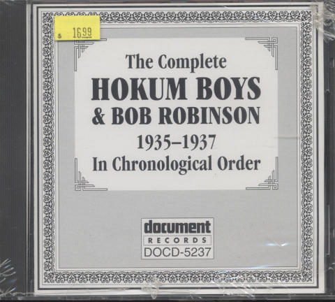Hokum Boys & Bob Robinson CD