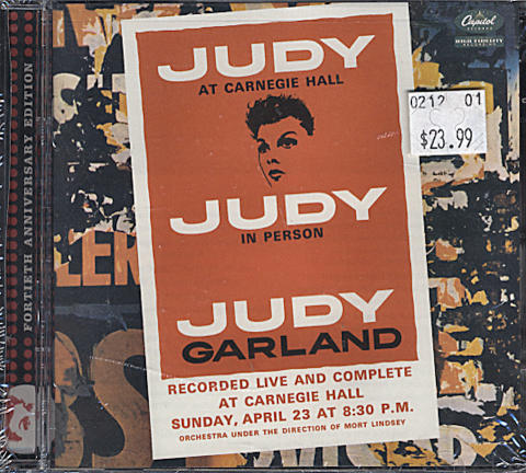 Judy at Carnegie Hall CD