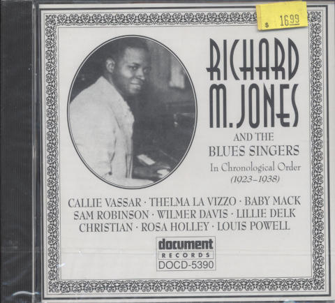 Richard M. Jones and the Blues Singers CD