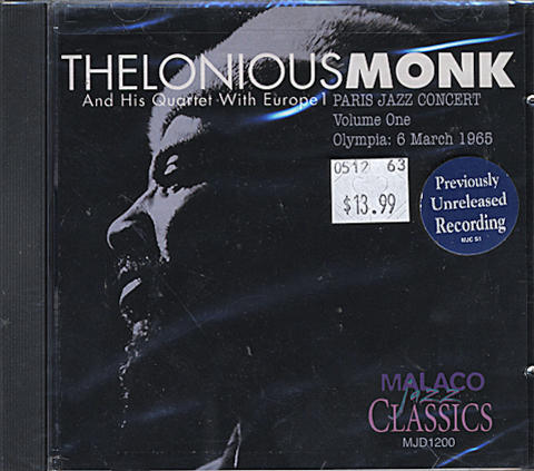 Thelonious Monk And His Quartet With Europe 1 CD